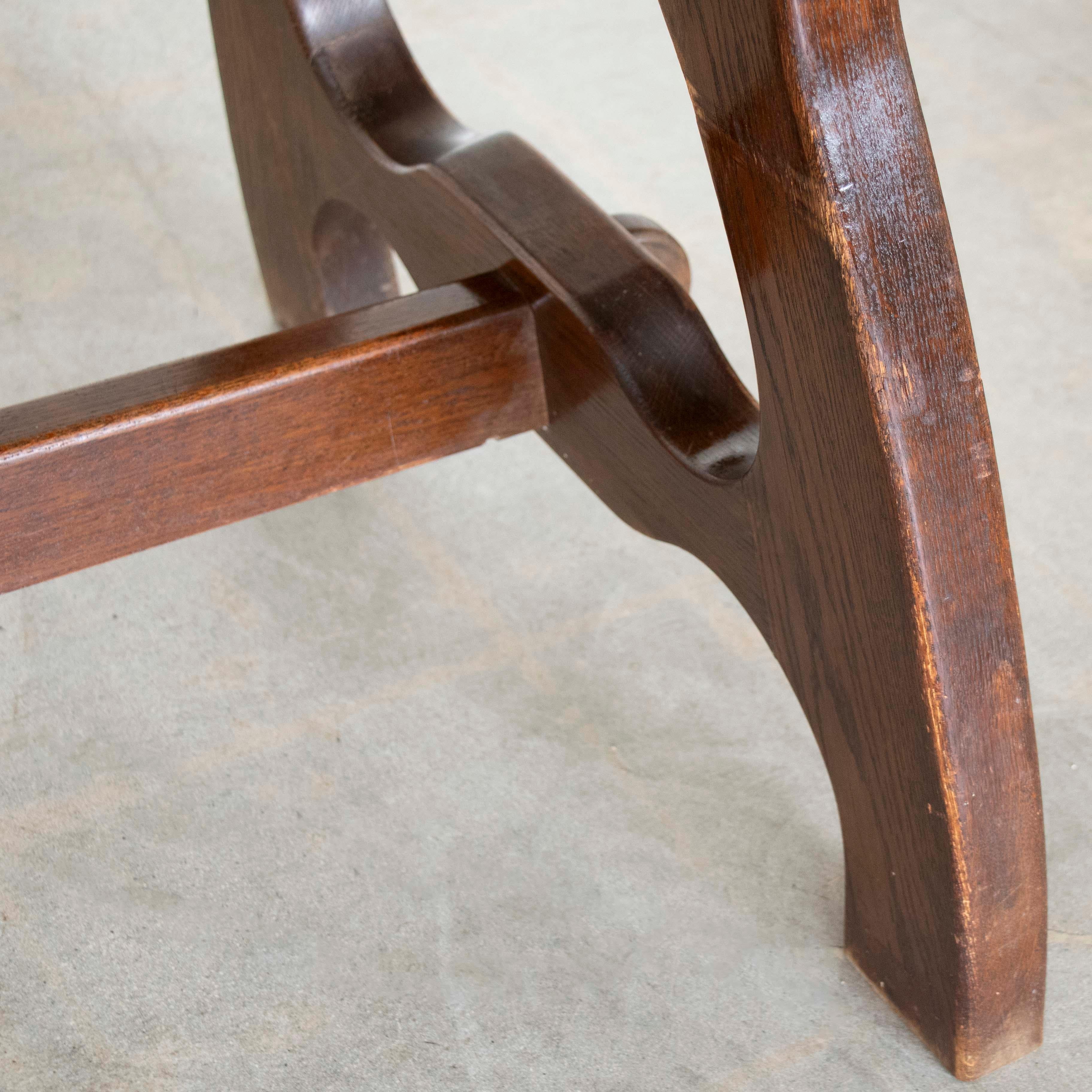 French Oak Dining Table by Guillerme & Chambron 6
