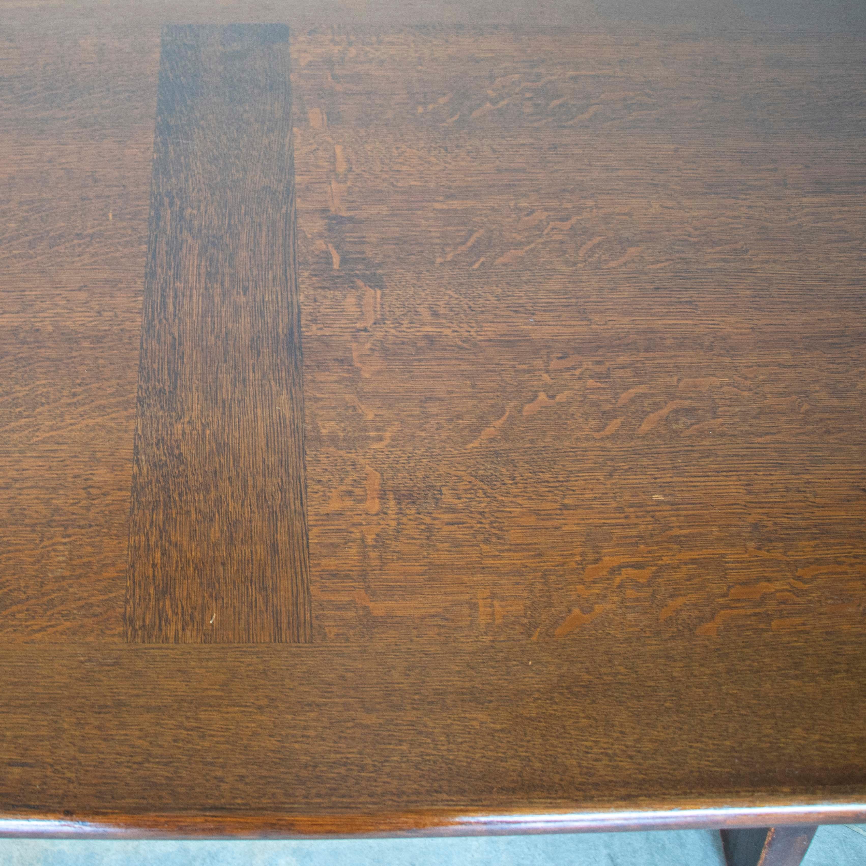 French Oak Dining Table by Guillerme & Chambron 8