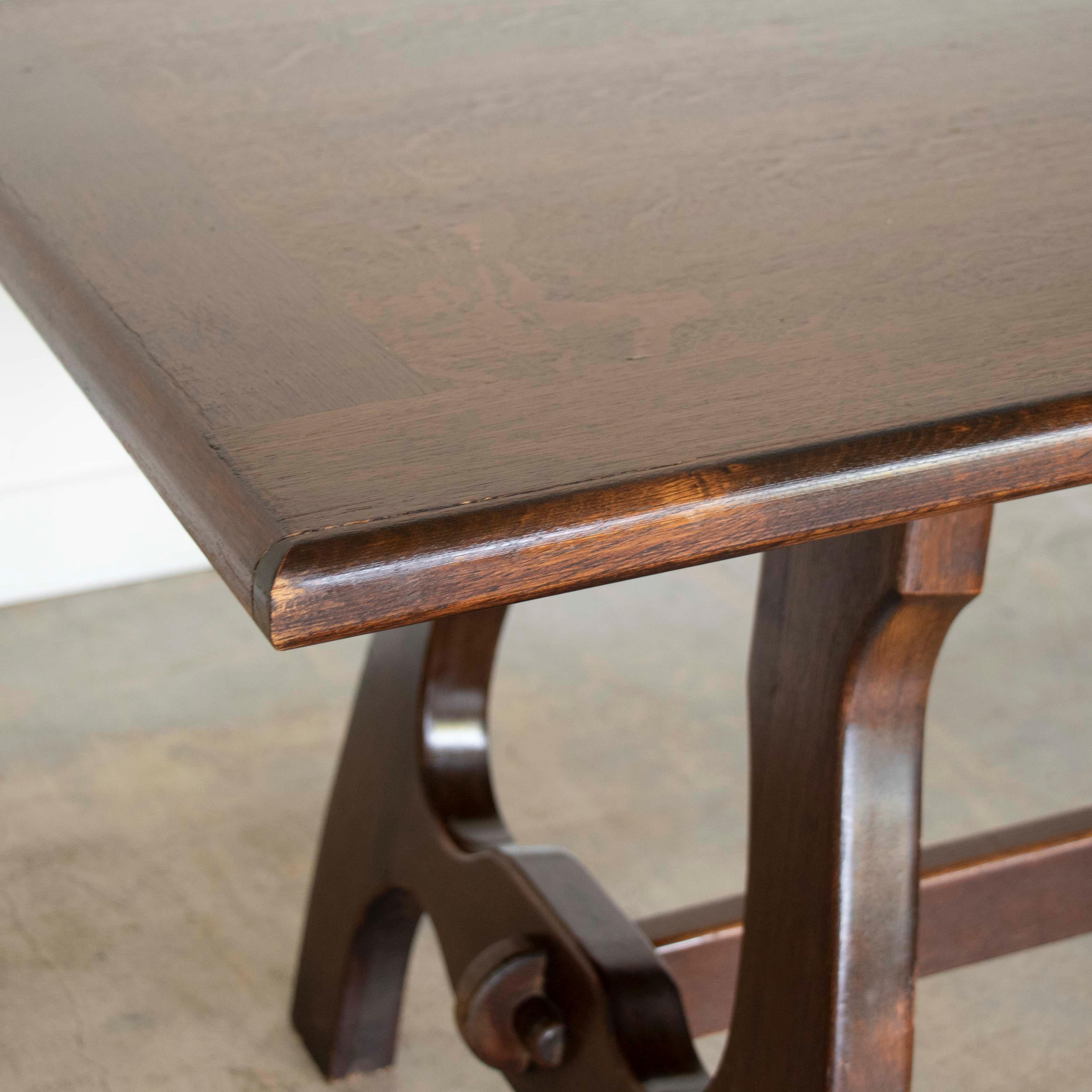 French Oak Dining Table by Guillerme & Chambron 3