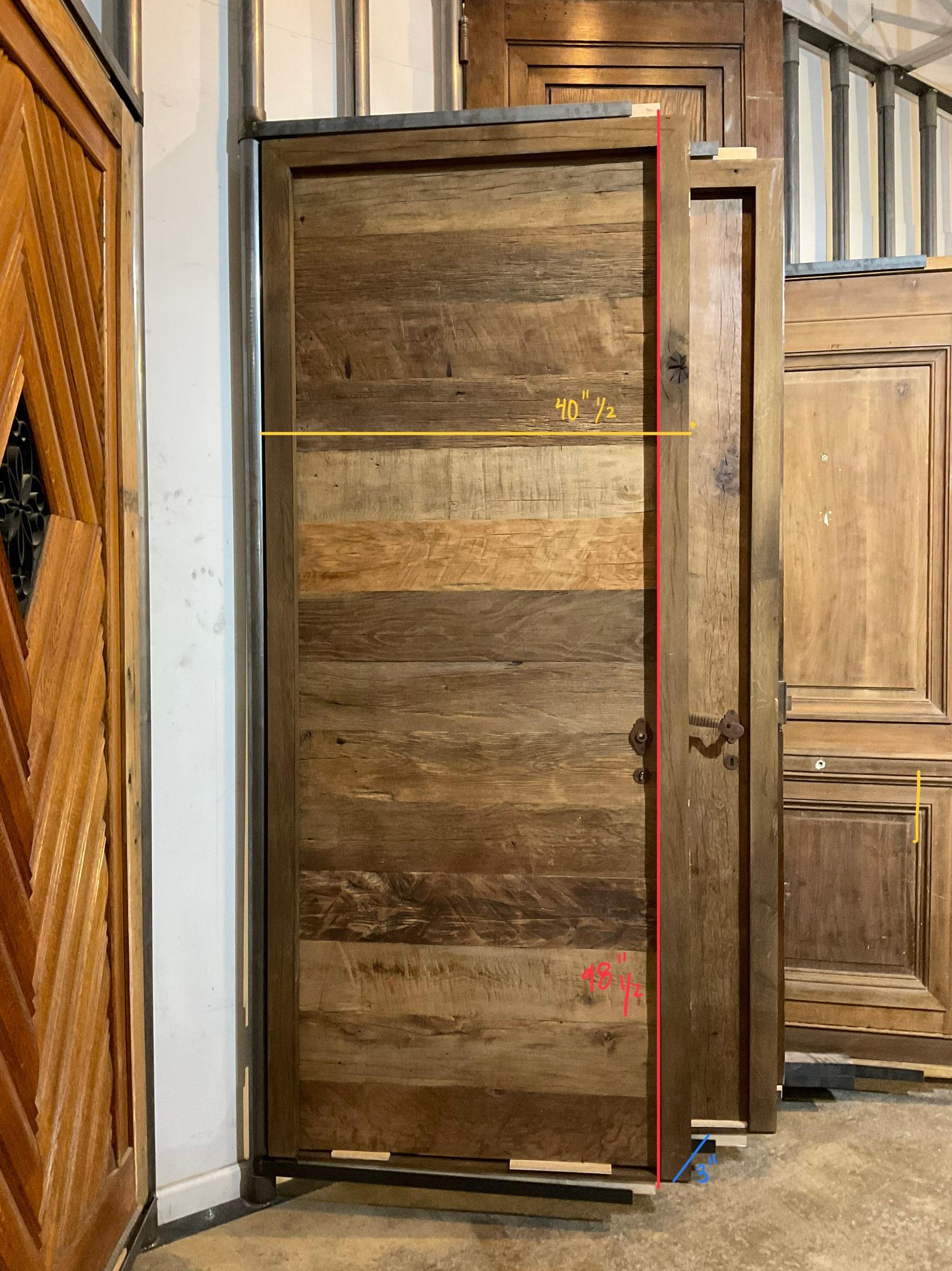 18th Century and Earlier French Oak Door For Sale