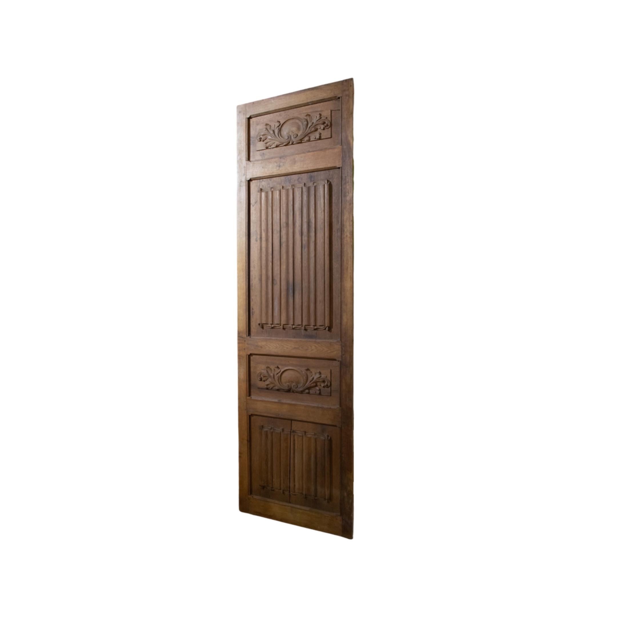 Pair of double doors. Made of Oak wood. Originates from France. Circa, 1880's. Sold as a pair.