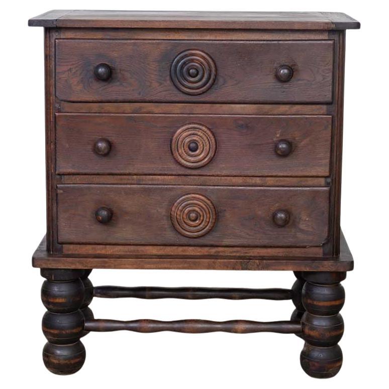 French Oak Dresser by Charles Dudouyt For Sale