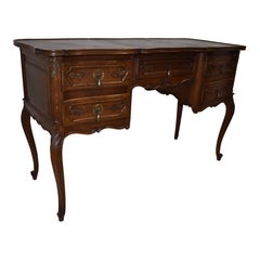 French Oak Dressing Table with Mirror