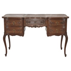 French Oak Dressing Table with Mirror