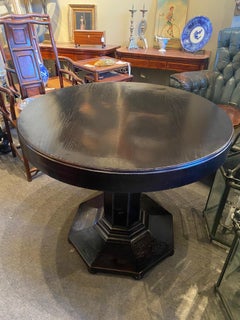 French Oak Ebonized Gueridon