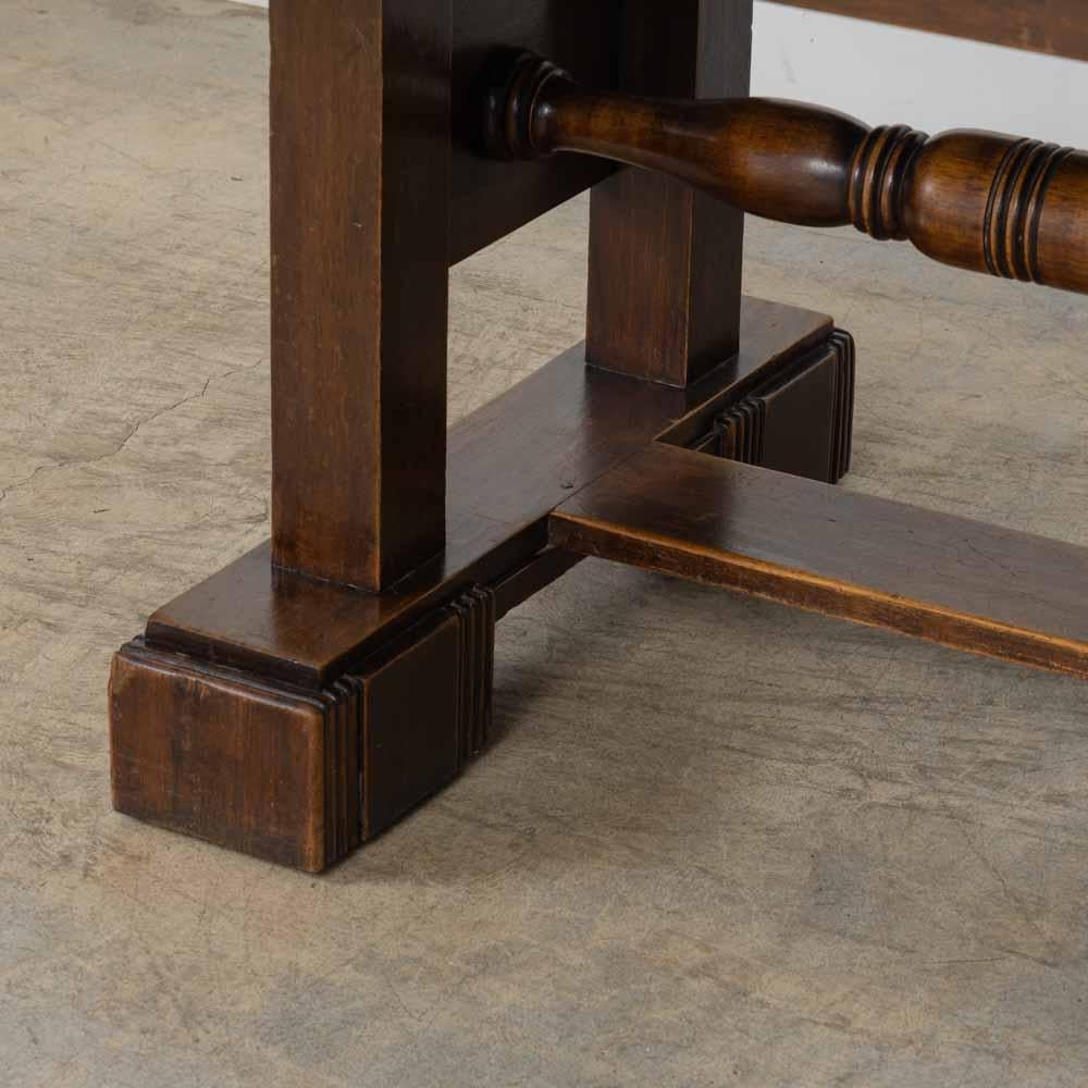 Tavolo da pranzo allungabile in Oak francese di Charles Dudouyt in vendita 4