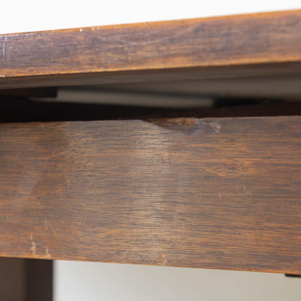 Tavolo da pranzo allungabile in Oak francese di Charles Dudouyt in vendita 13