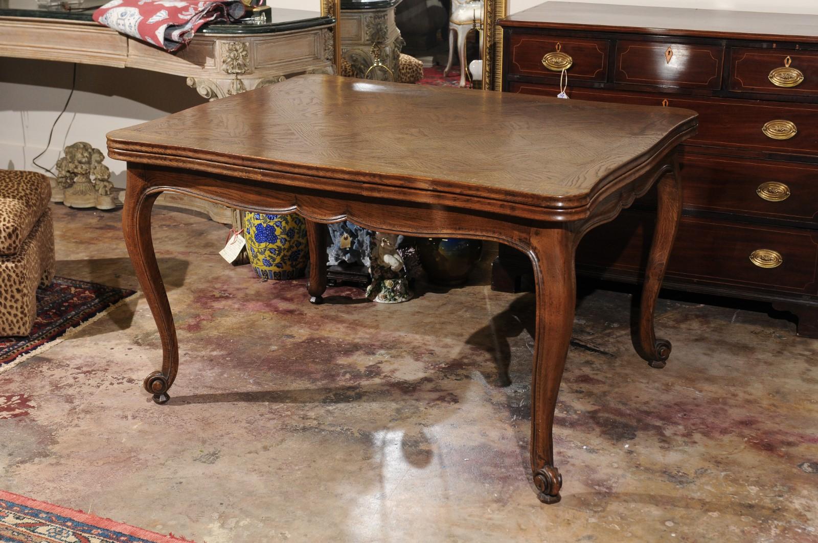 French Oak Extendable Dining Table For Sale 4