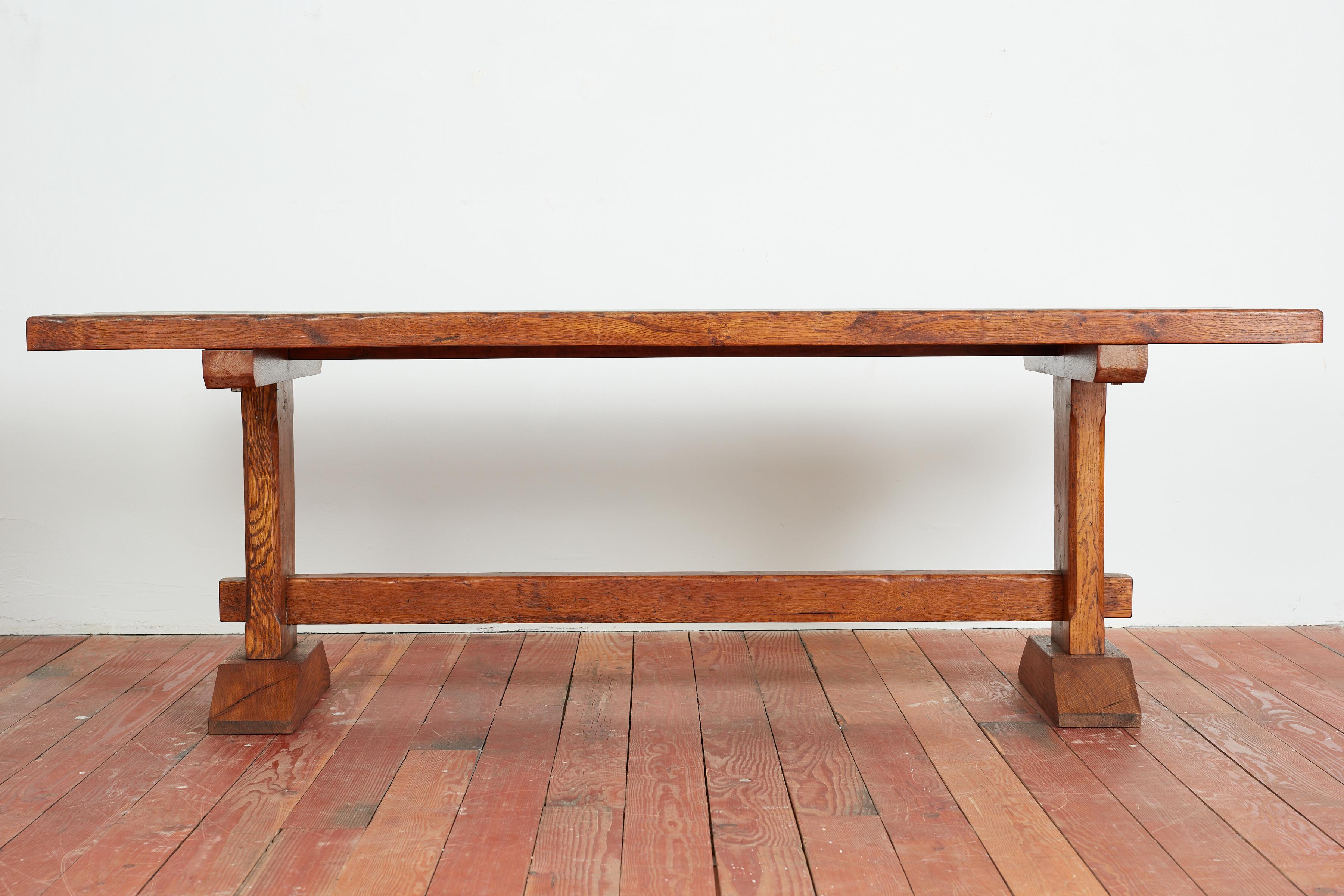 French Oak Farm Table For Sale 9