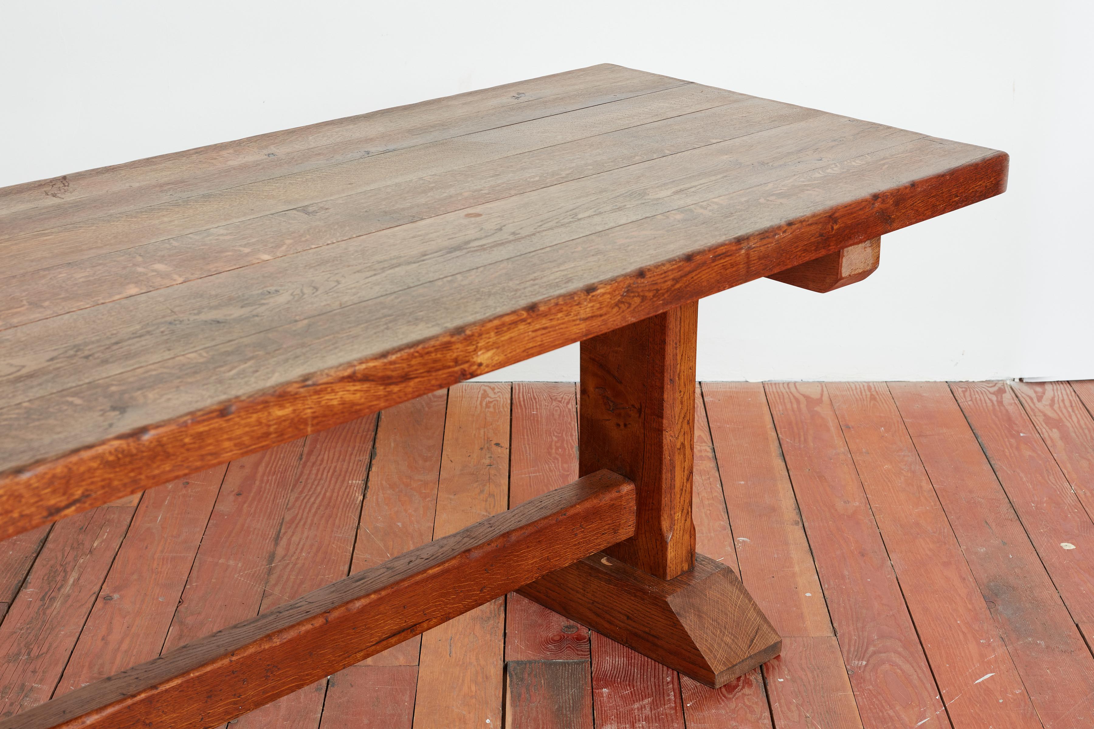 French Oak Farm Table For Sale 1