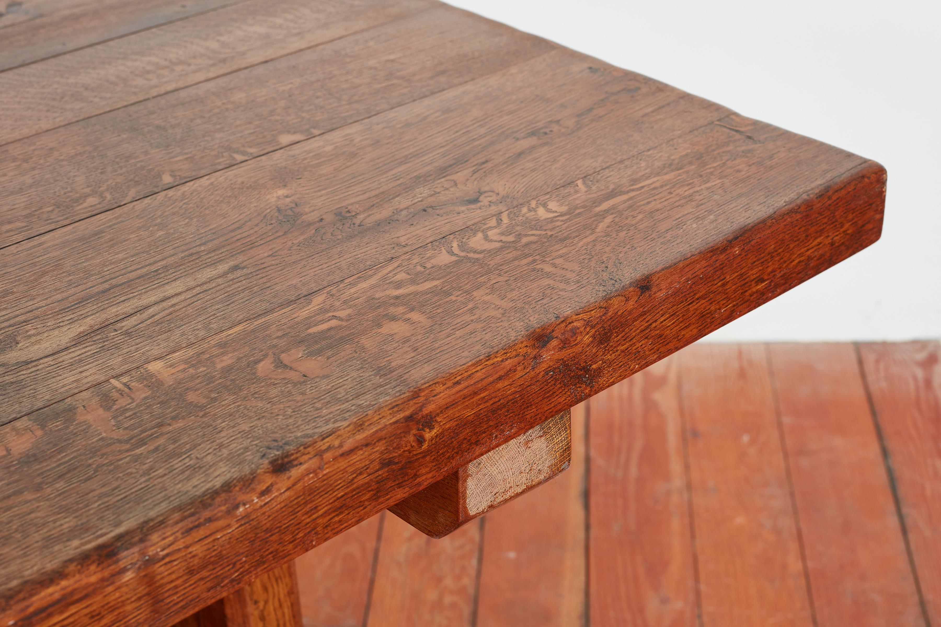 French Oak Farm Table For Sale 2