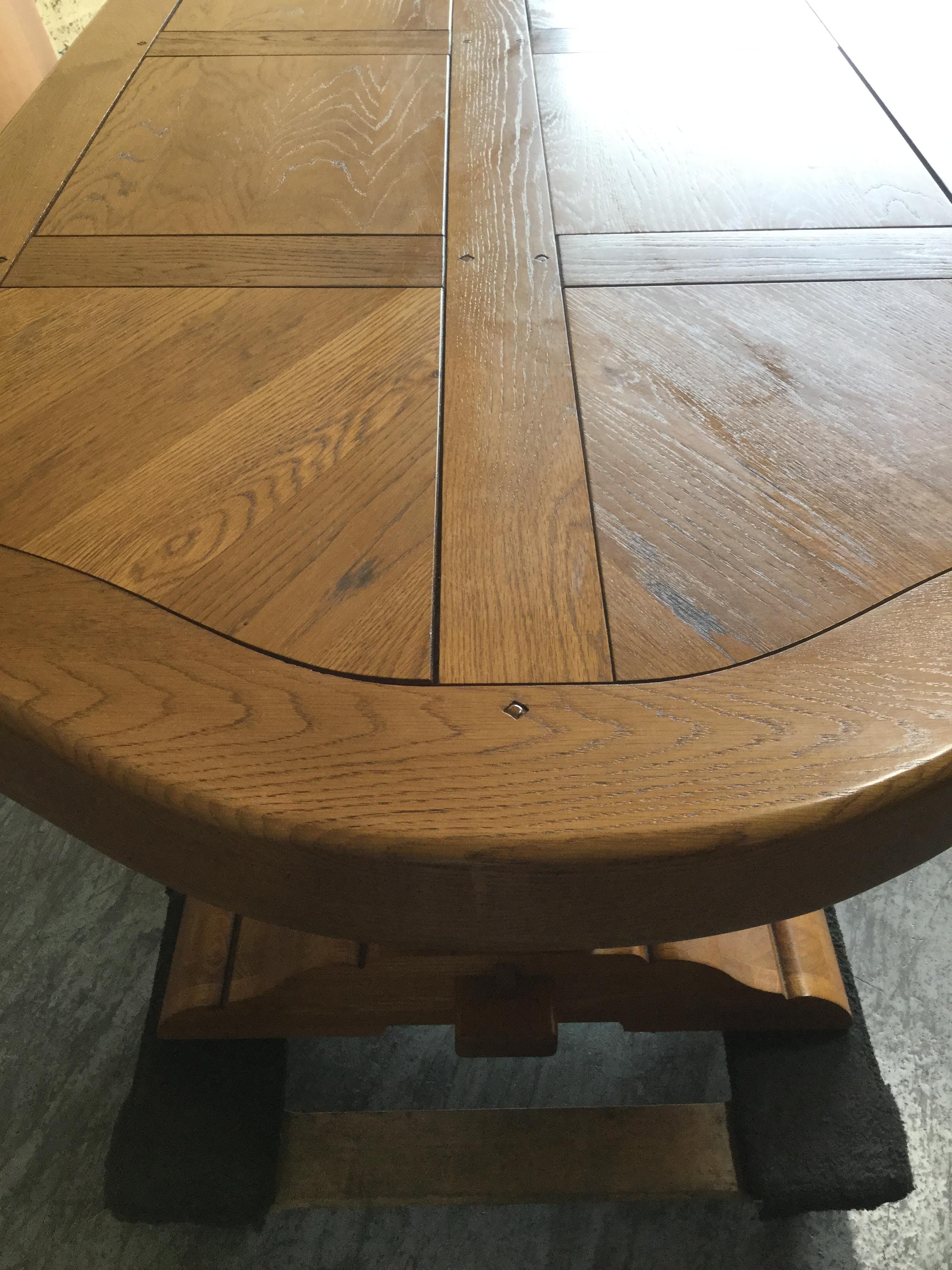 French Oak Farm Table with Extensions 5
