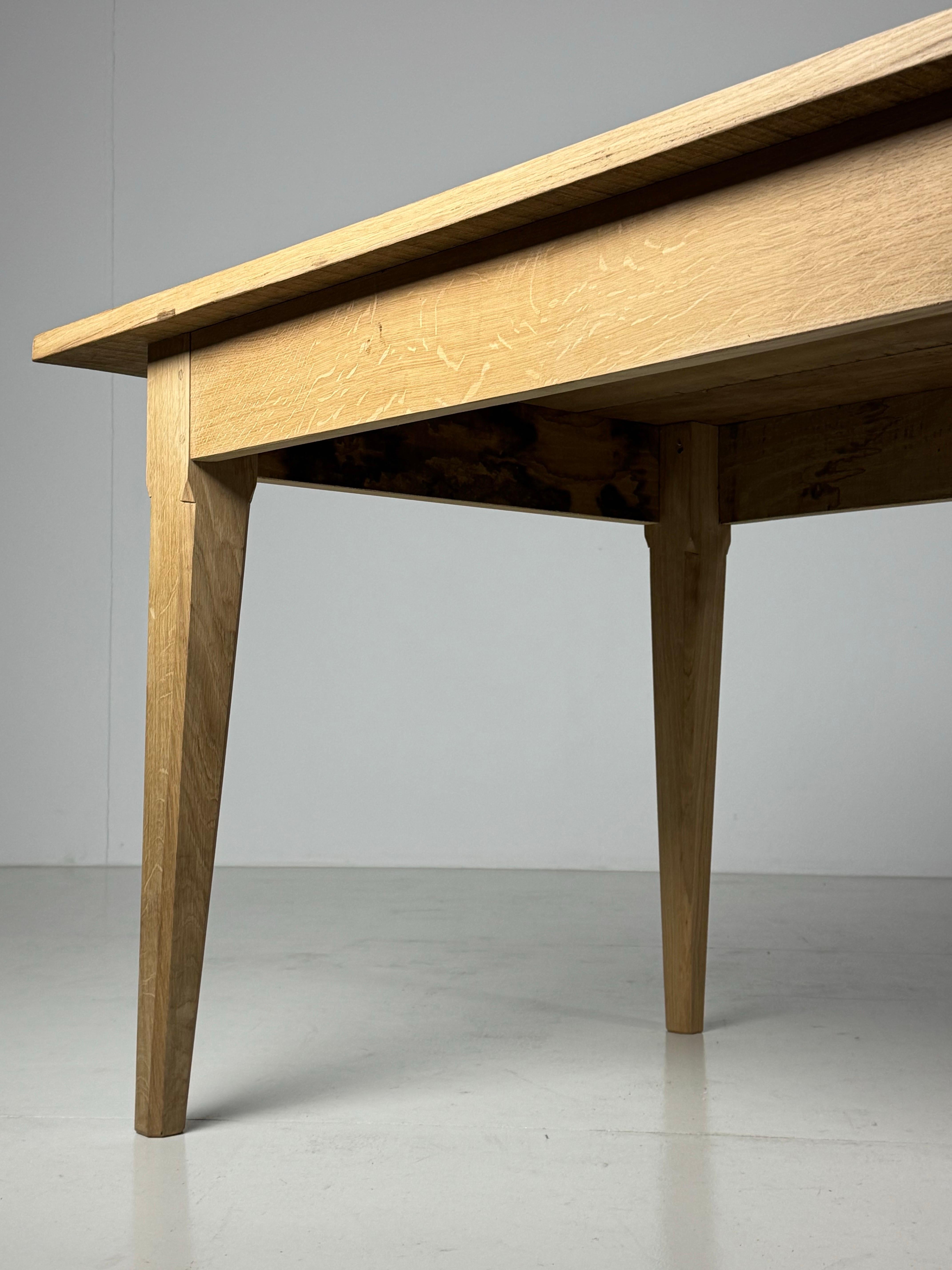 Table à manger de ferme en chêne français 270 cm en vente 3