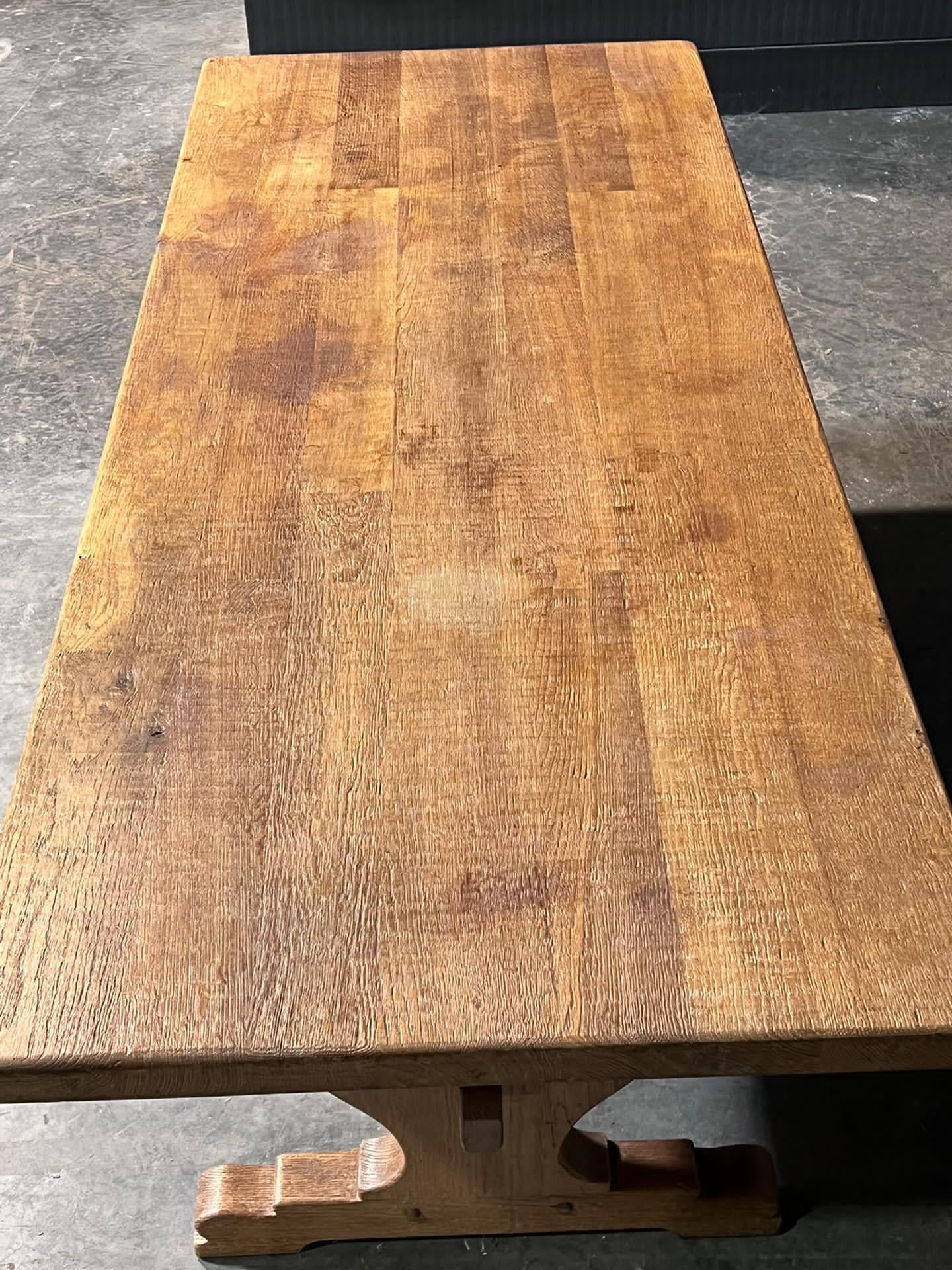 French Oak Farmhouse Dining Table For Sale 9