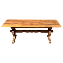 Antique French Oak Farmhouse Dining Table