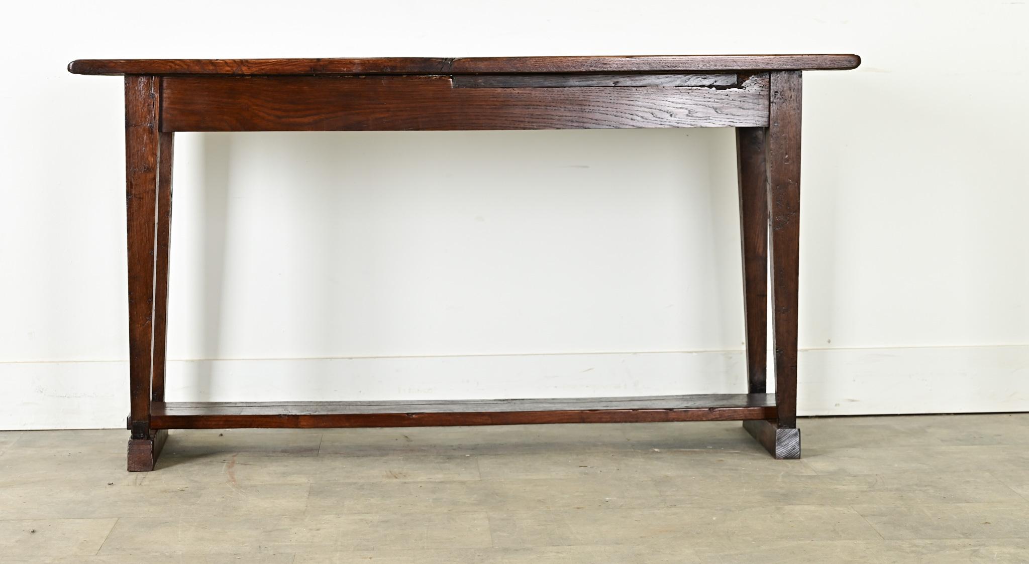 French Oak Farmhouse Server 9
