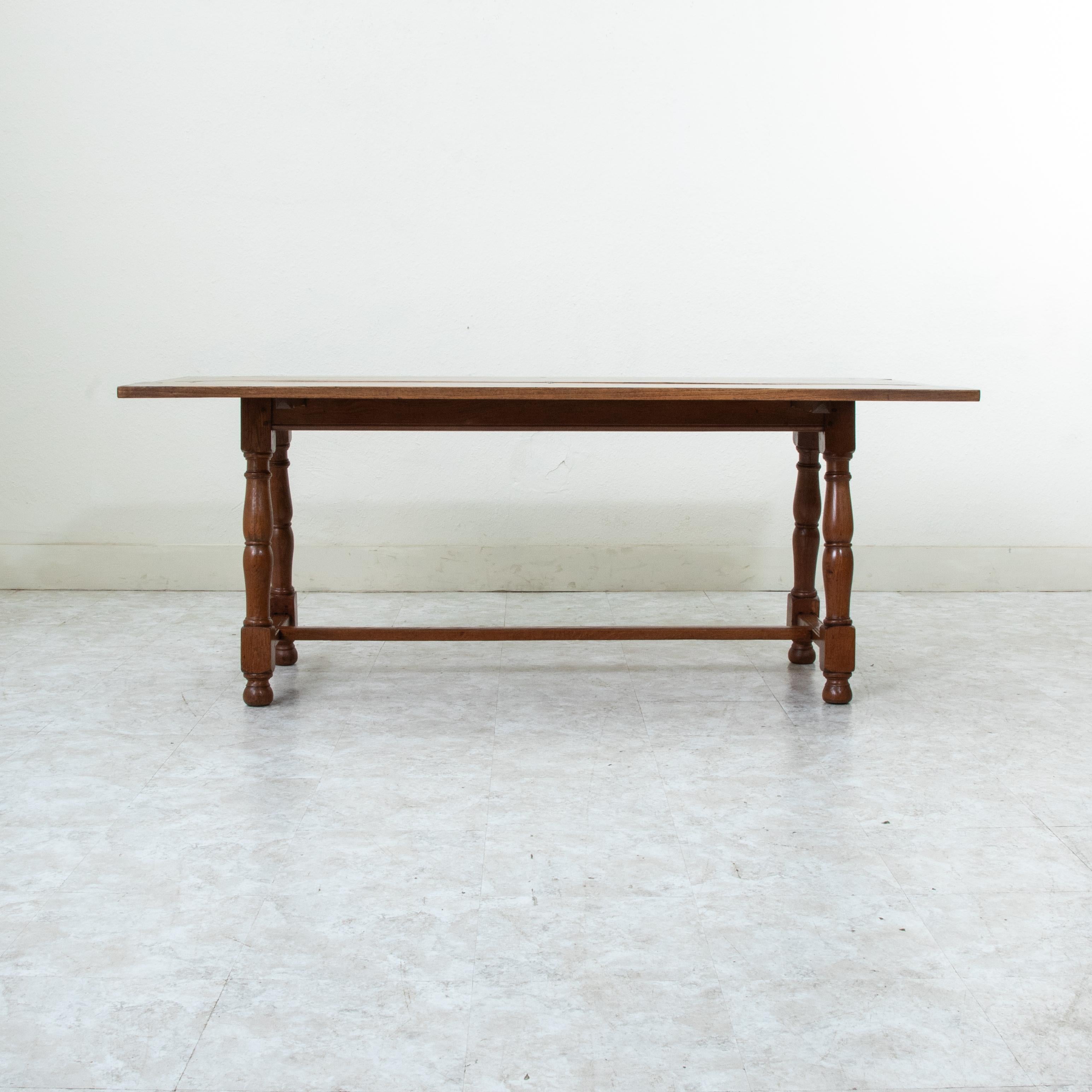 French Oak Folding Hunt Table, Console, Sofa Table, Dining Table, c. 1900 For Sale 8