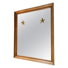 French Oak Frame Mirror, circa 1940
