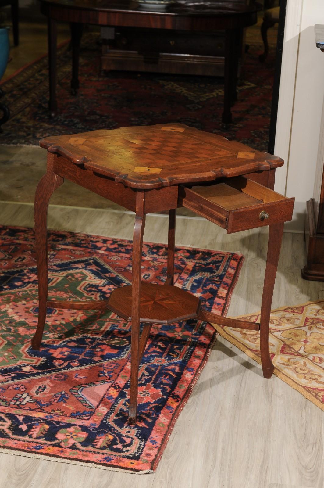French Oak Game Table For Sale 2