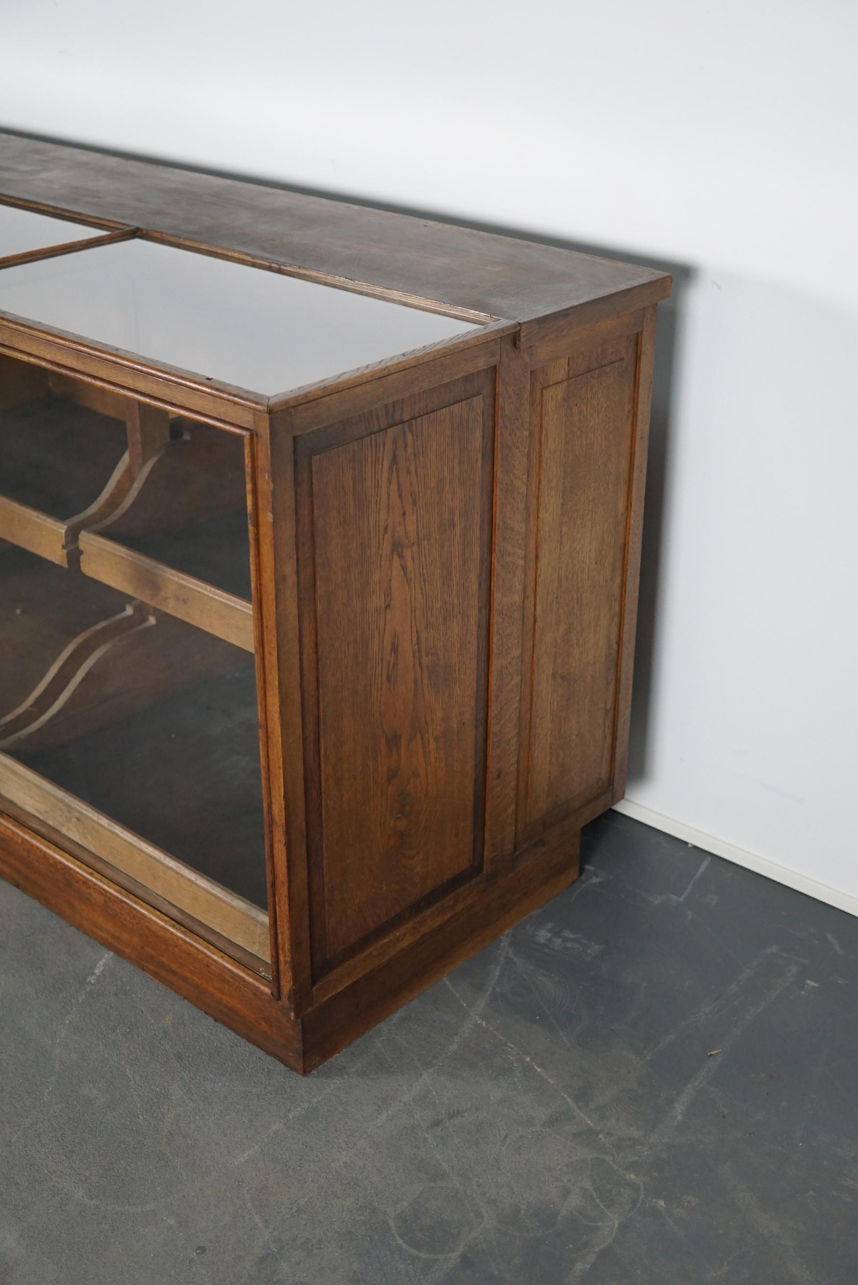 French Oak Haberdashery Cabinet or Shop Counter, 1930s 11