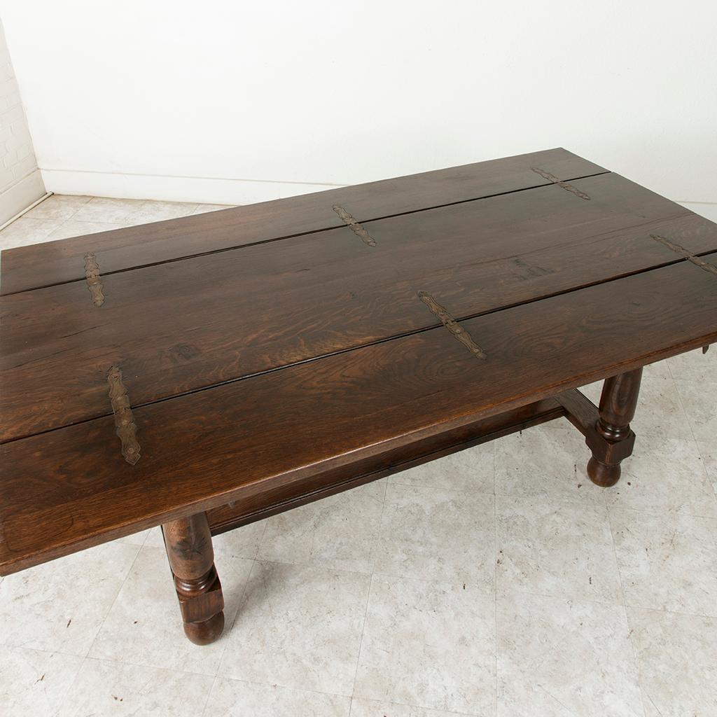 French Oak Hunt Table, Console Table, Sofa Table, Dining Table, circa 1900 5
