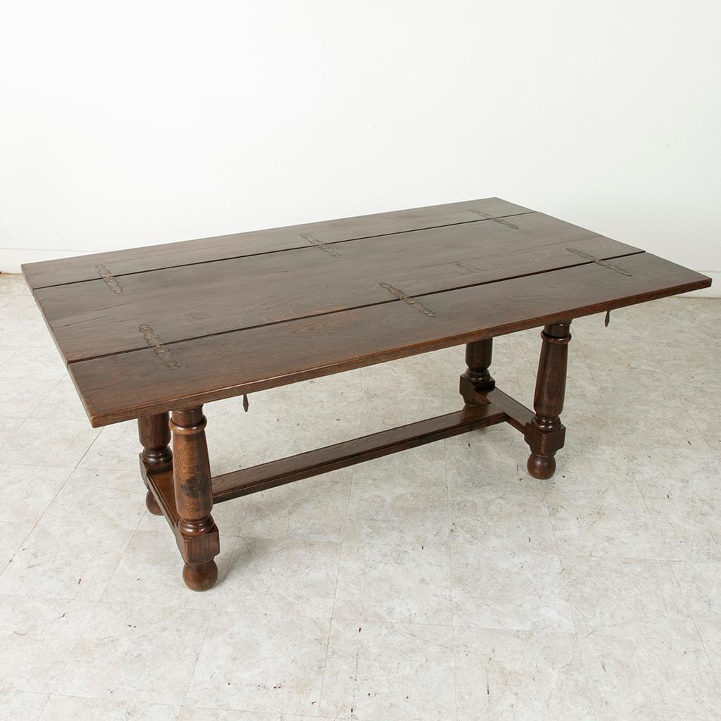 Early 20th Century French Oak Hunt Table, Console Table, Sofa Table, Dining Table, circa 1900