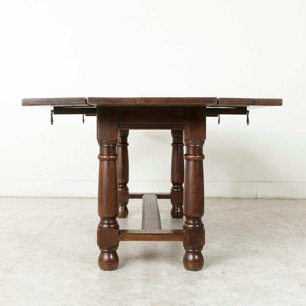 French Oak Hunt Table, Console Table, Sofa Table, Dining Table, circa 1900 2