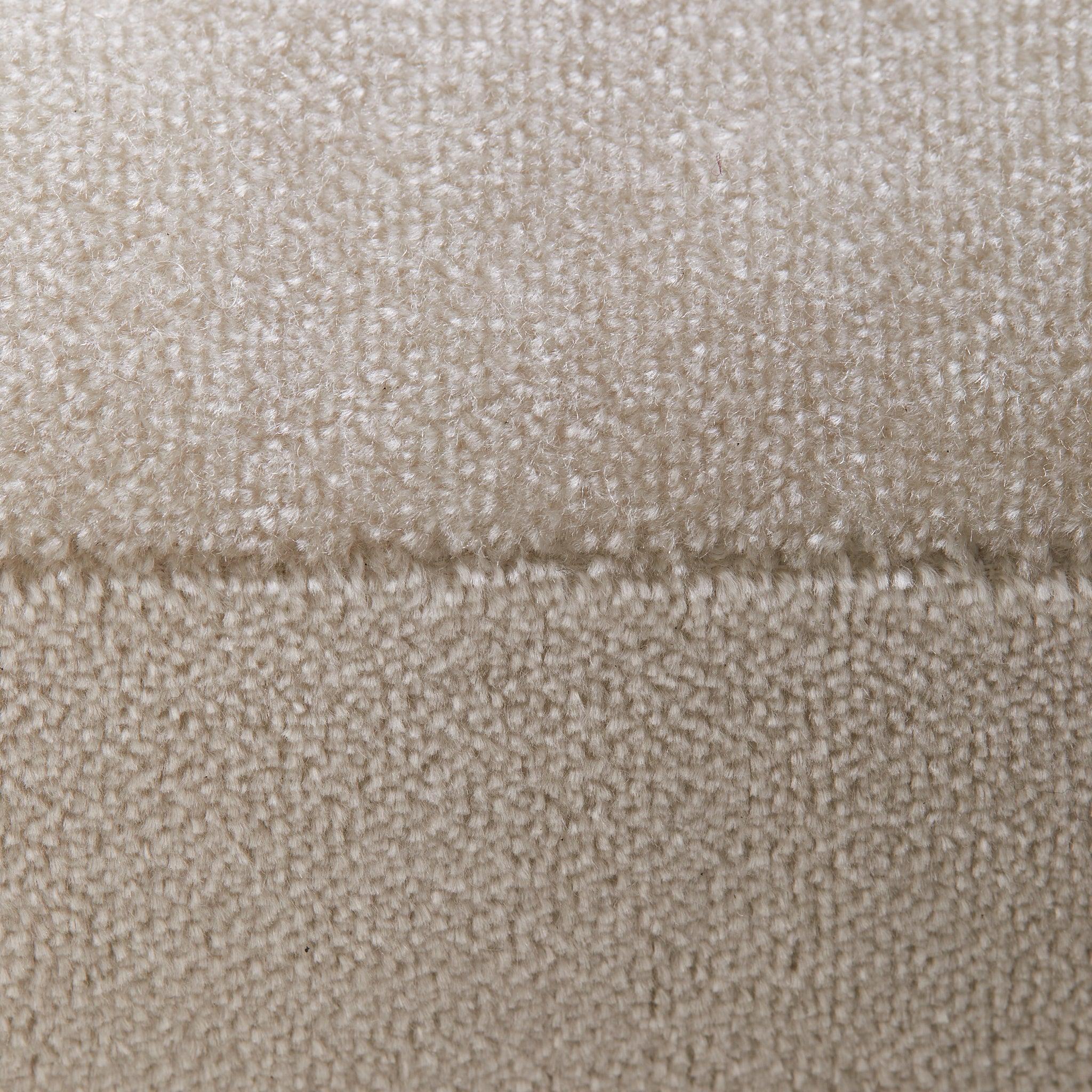 French Oak + Iron Armchair in Almond Velvet, 1950s - 2 Available en venta 1