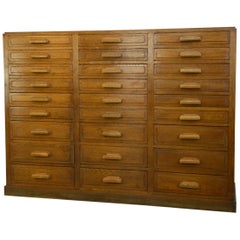 Antique French Oak Jewellers Drawers, circa 1930s