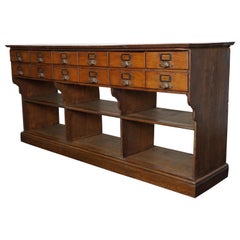 French Oak Late 19th Century General Store Shop / Display Cabinet