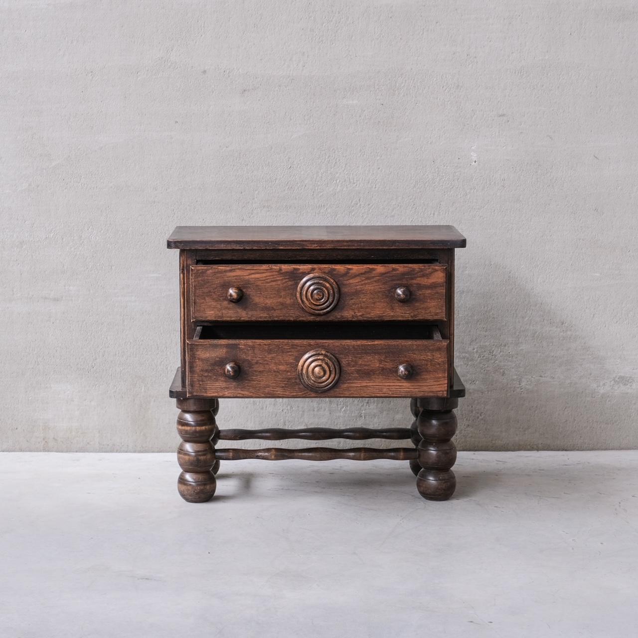 French Oak Low Dresser Drawers by Charles Dudouyt In Good Condition For Sale In London, GB