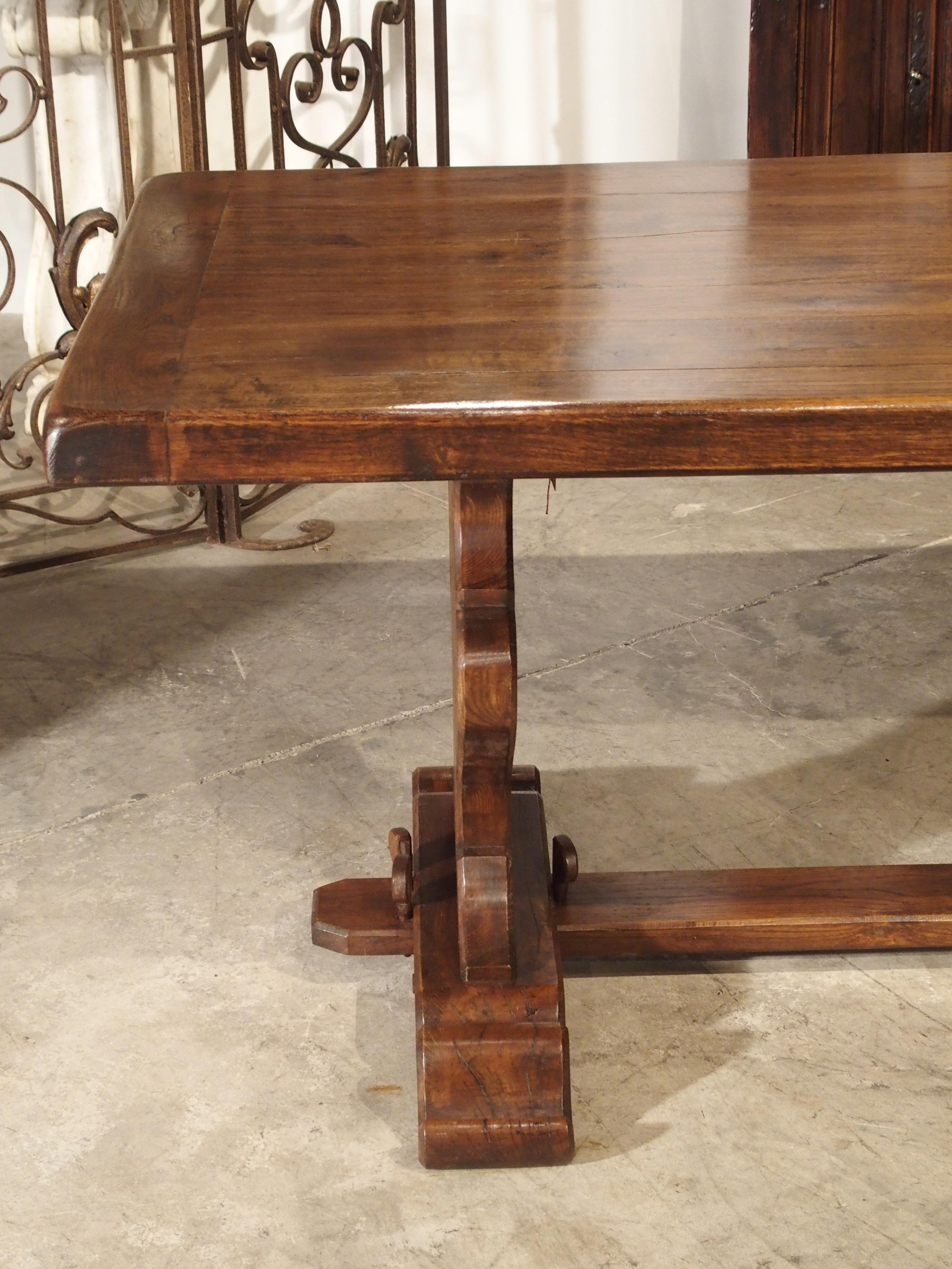 French Oak Monastery Style Dining Table from Normandy 5