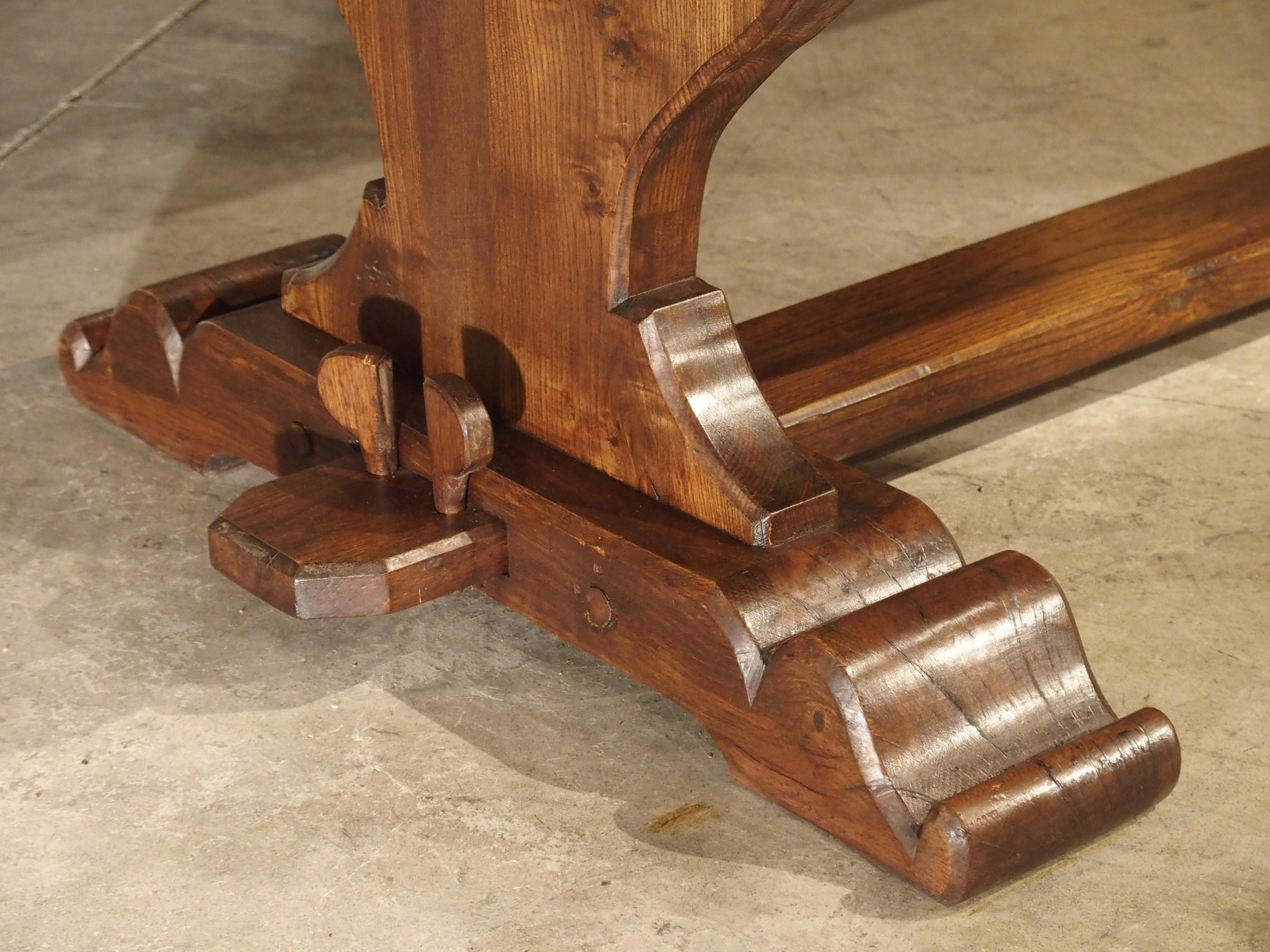 French Oak Monastery Style Dining Table from Normandy 9