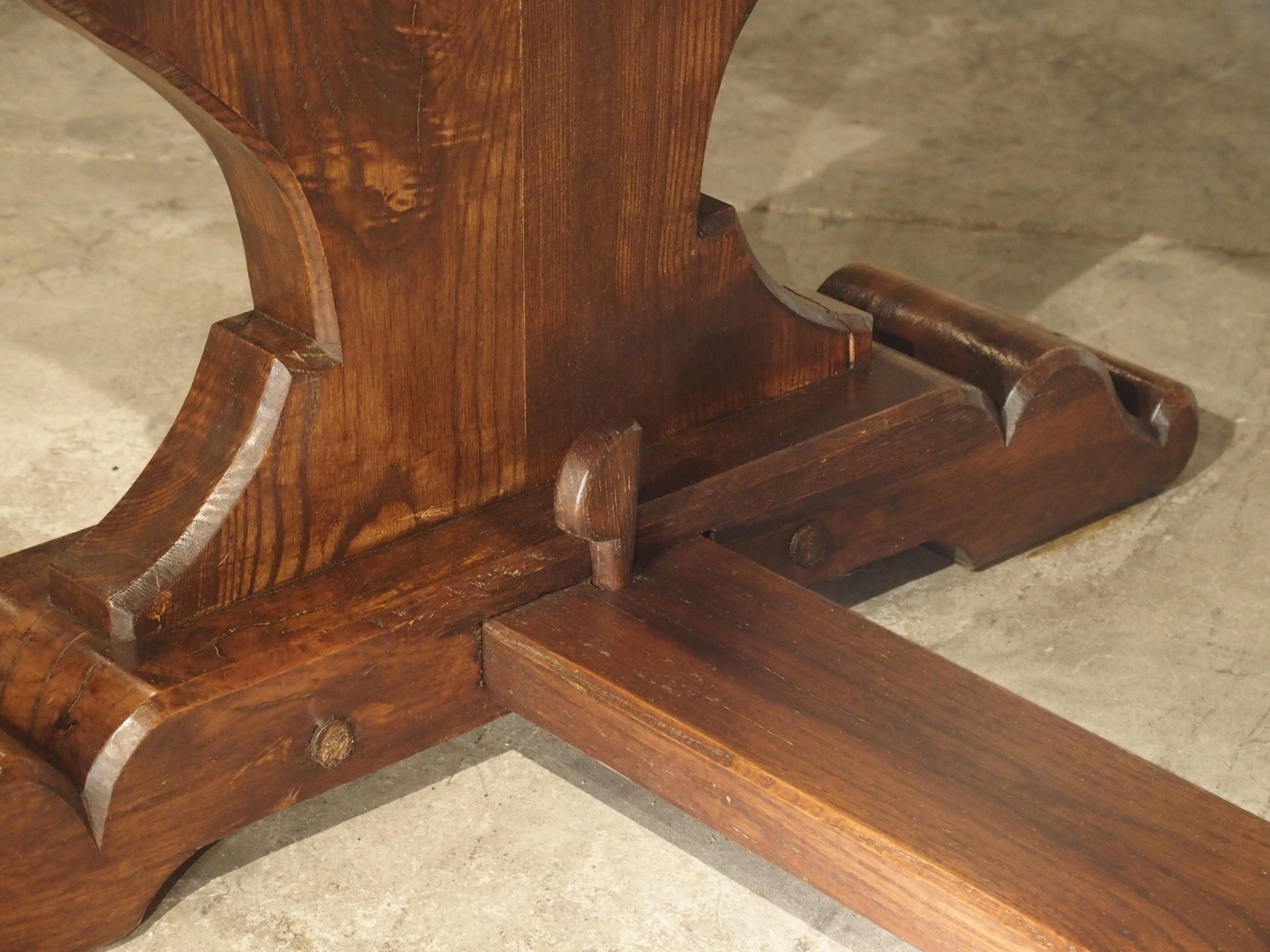 French Oak Monastery Style Dining Table from Normandy 10