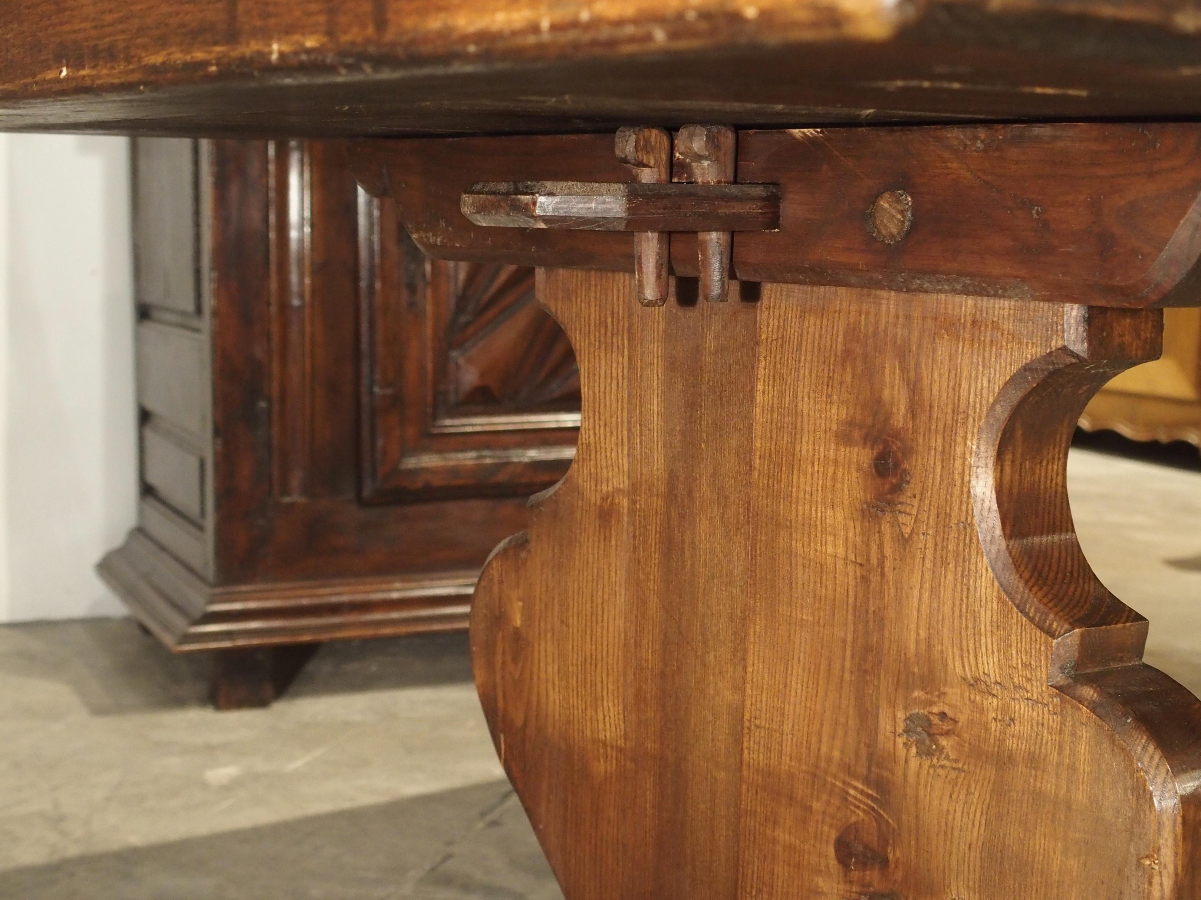 French Oak Monastery Style Dining Table from Normandy 12