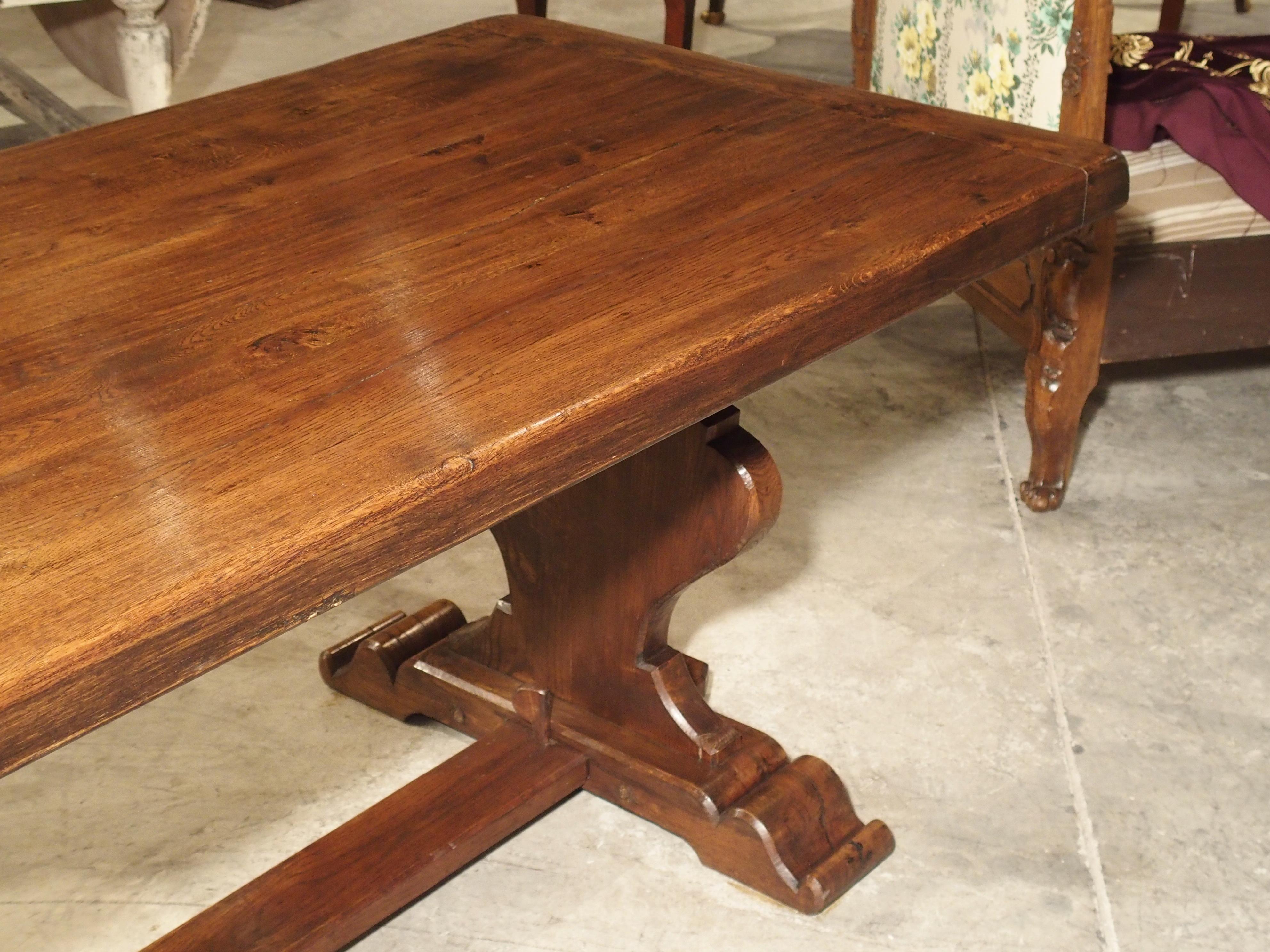 French Oak Monastery Style Dining Table from Normandy 13