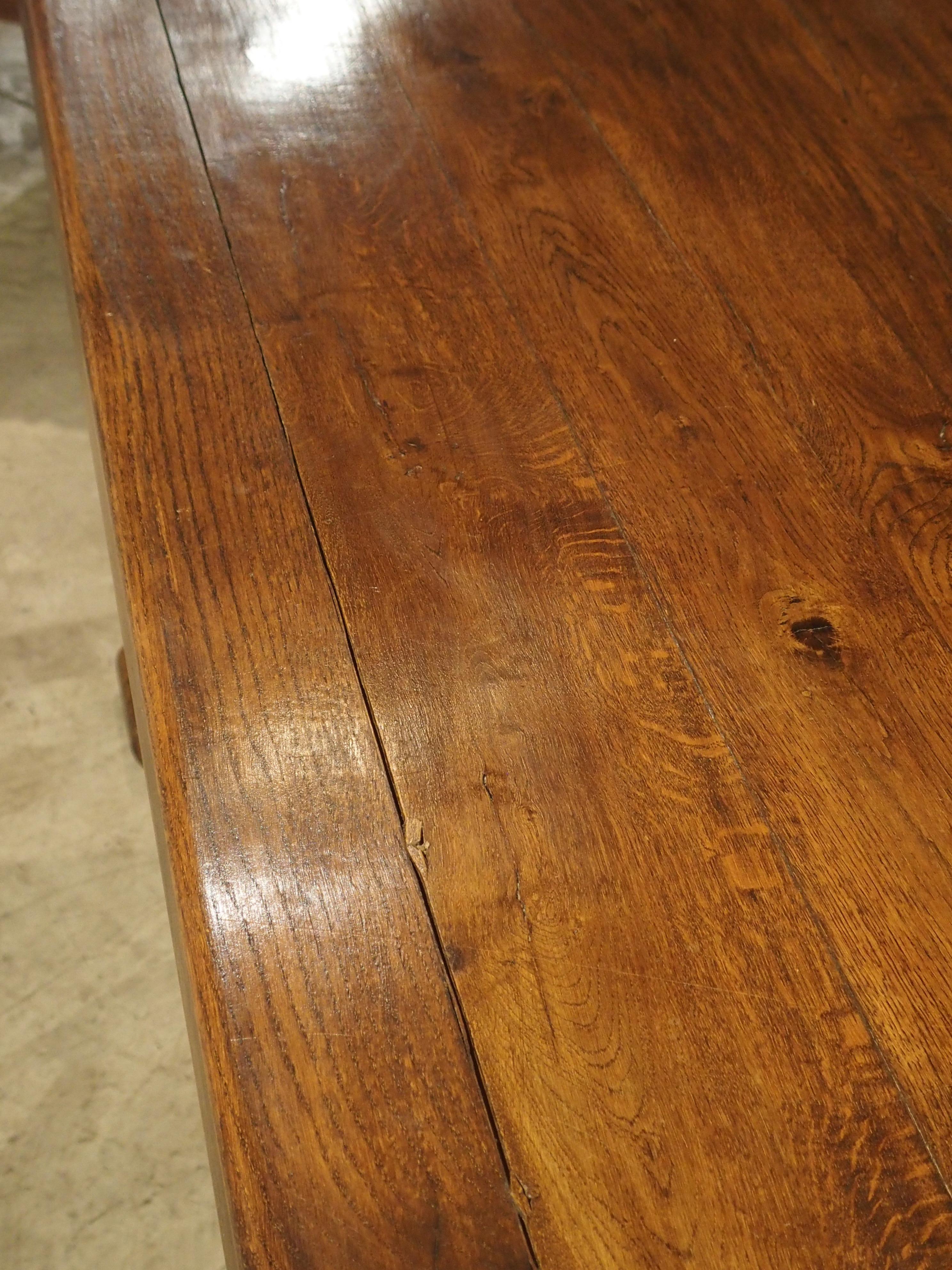 Hand-Carved French Oak Monastery Style Dining Table from Normandy