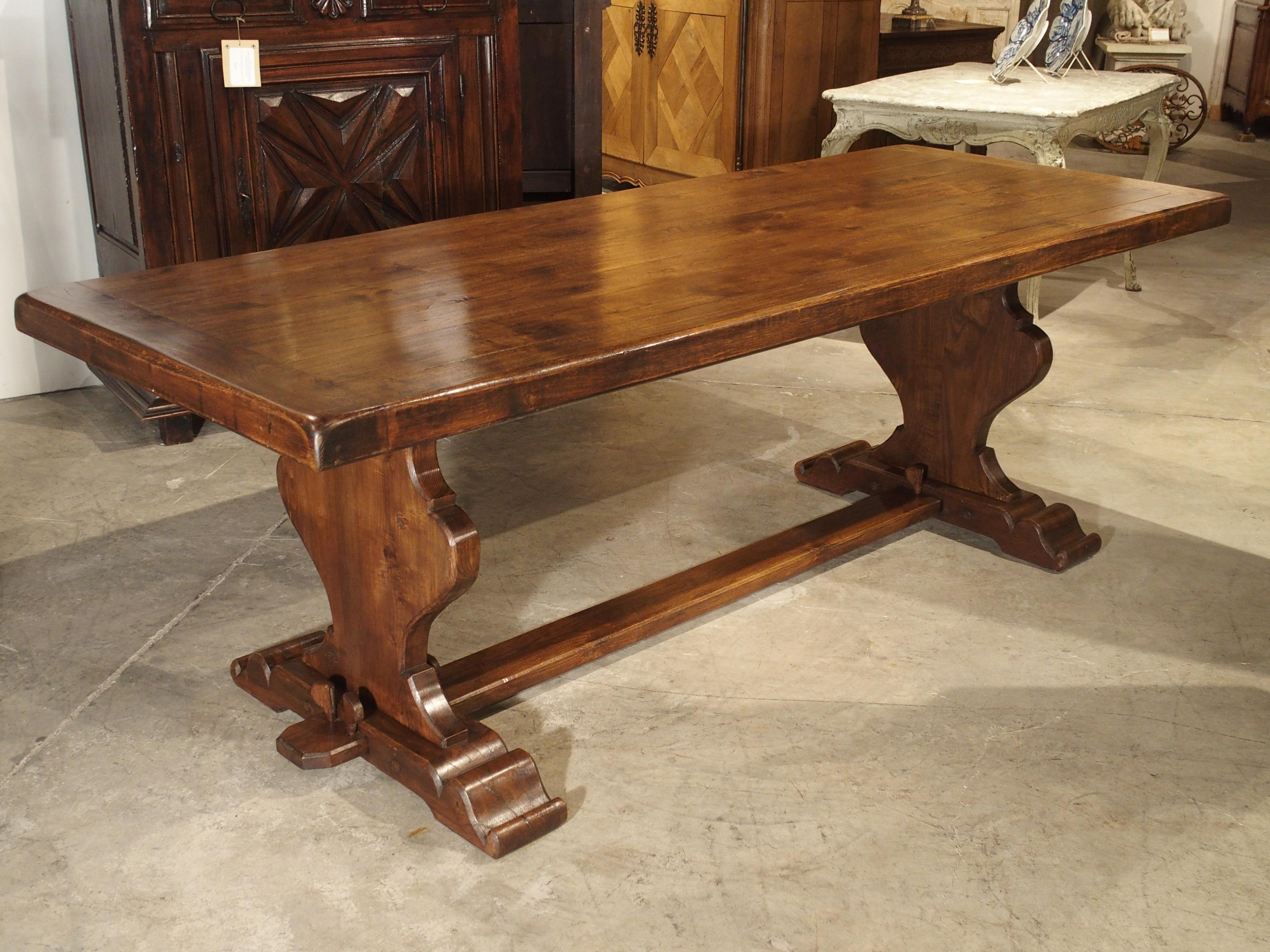 French Oak Monastery Style Dining Table from Normandy 1