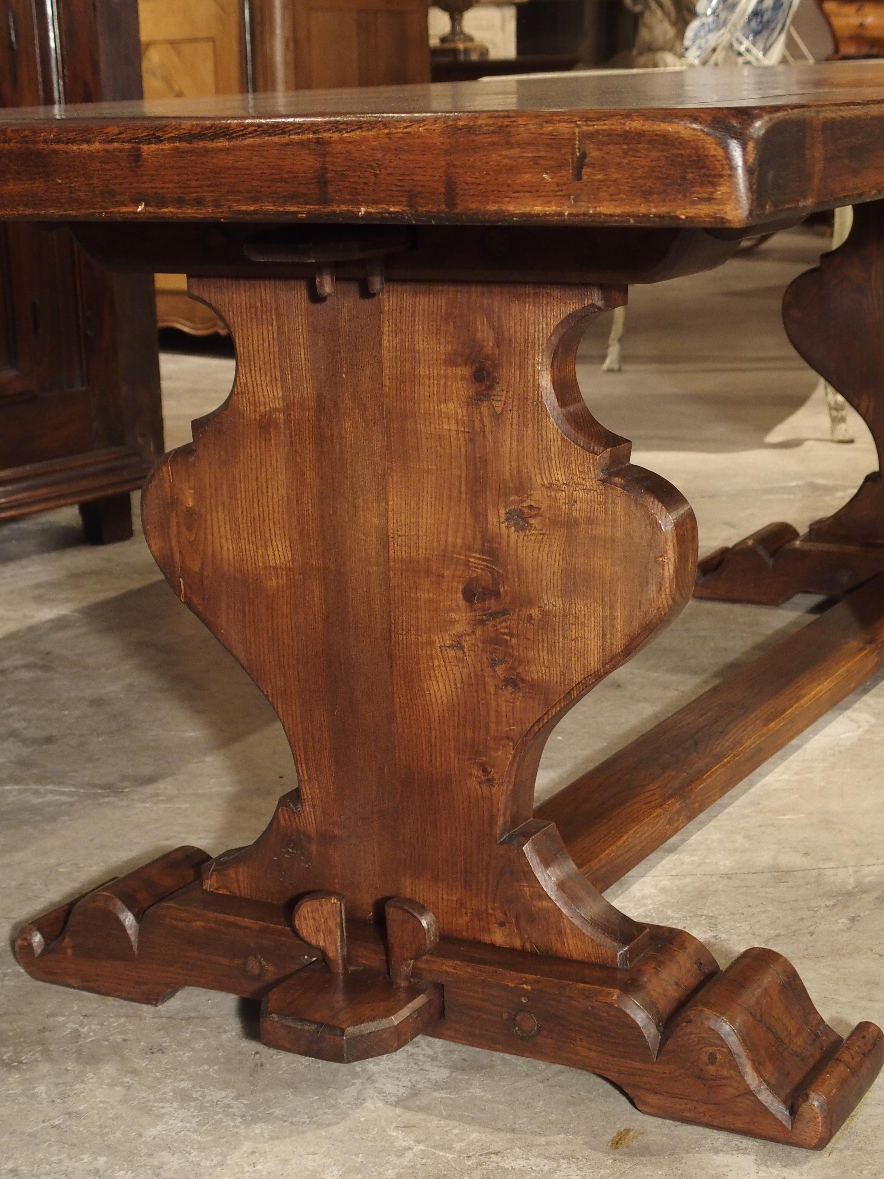 French Oak Monastery Style Dining Table from Normandy 2