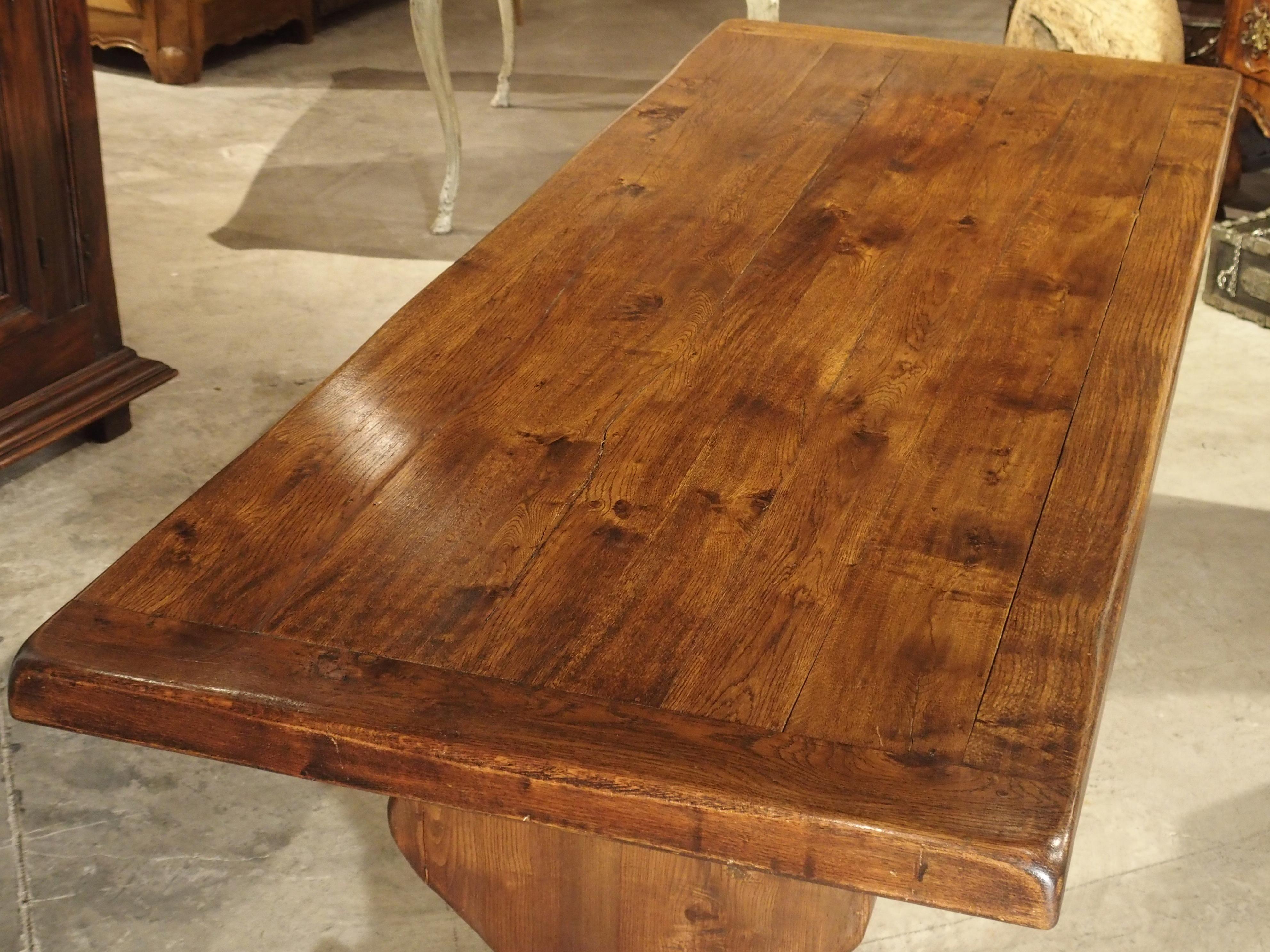 French Oak Monastery Style Dining Table from Normandy 3