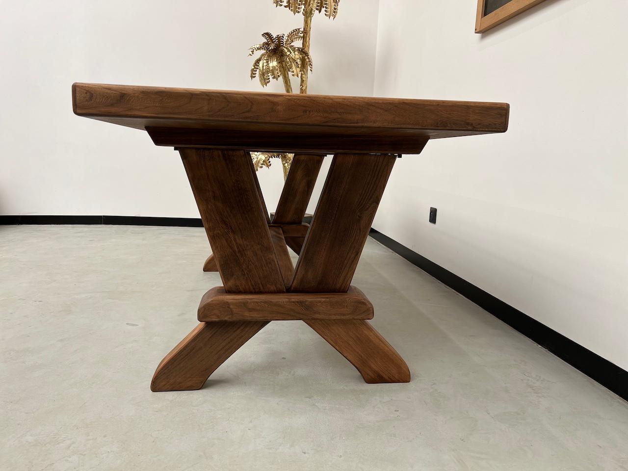 French oak monastery table 200 cm For Sale 4