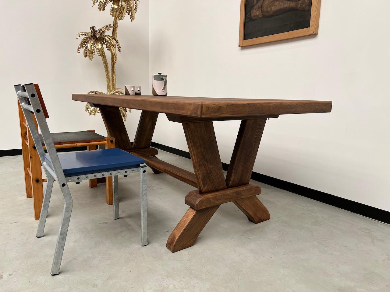 French oak monastery table 200 cm For Sale 12