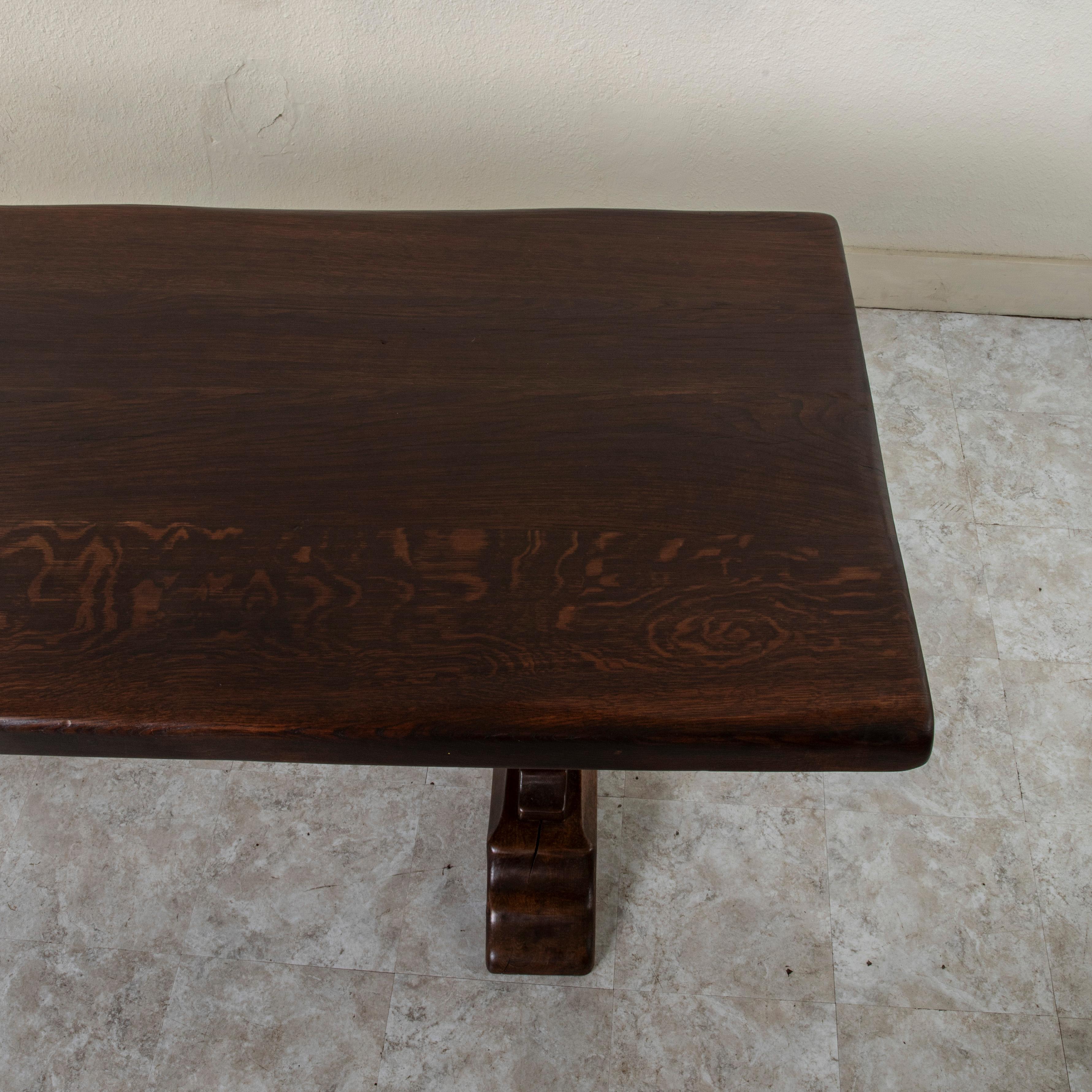 French Oak Monastery Table, Farm Table, or Dining Table Circa 1900 For Sale 5