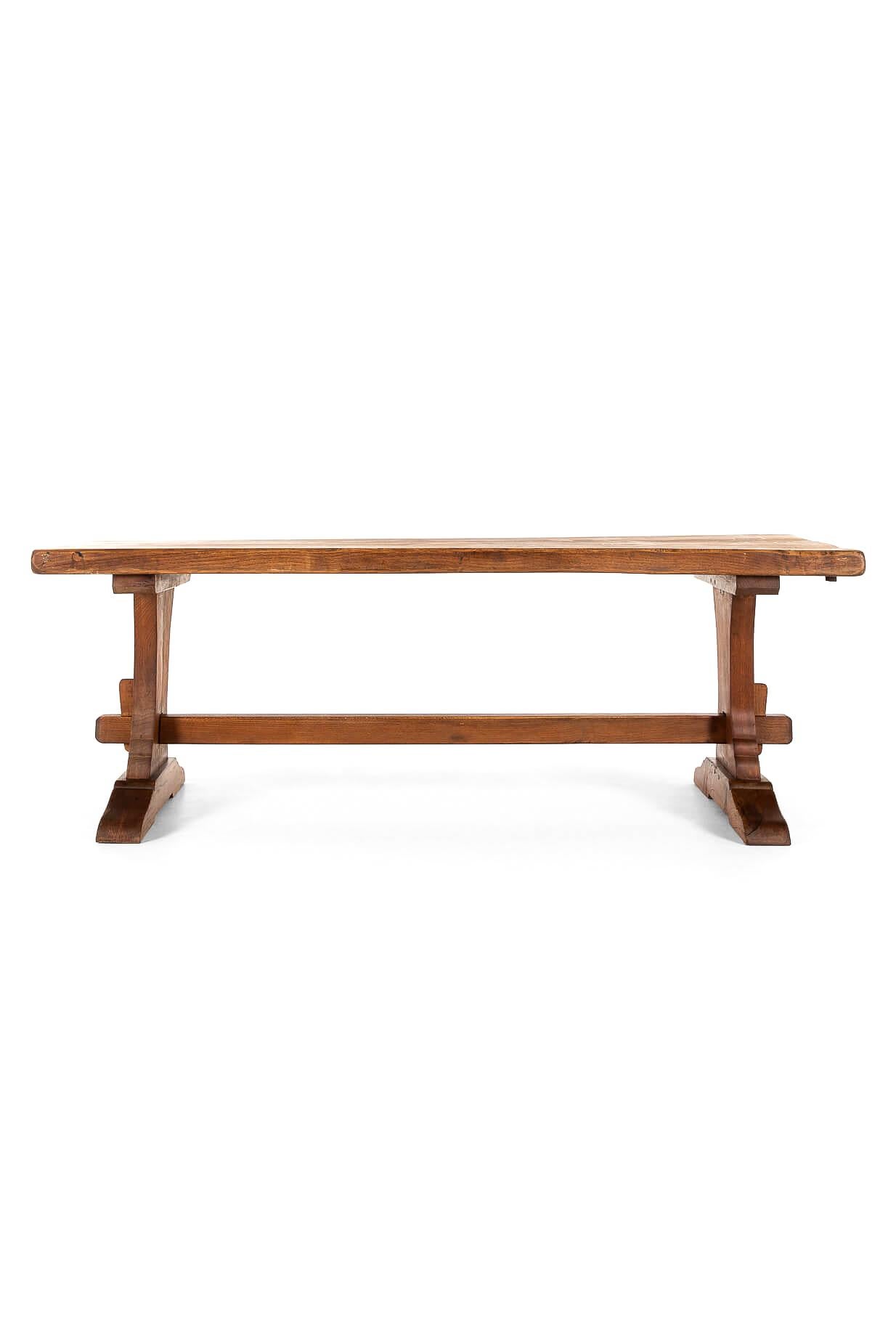 Late Victorian French Oak Monastery Table For Sale