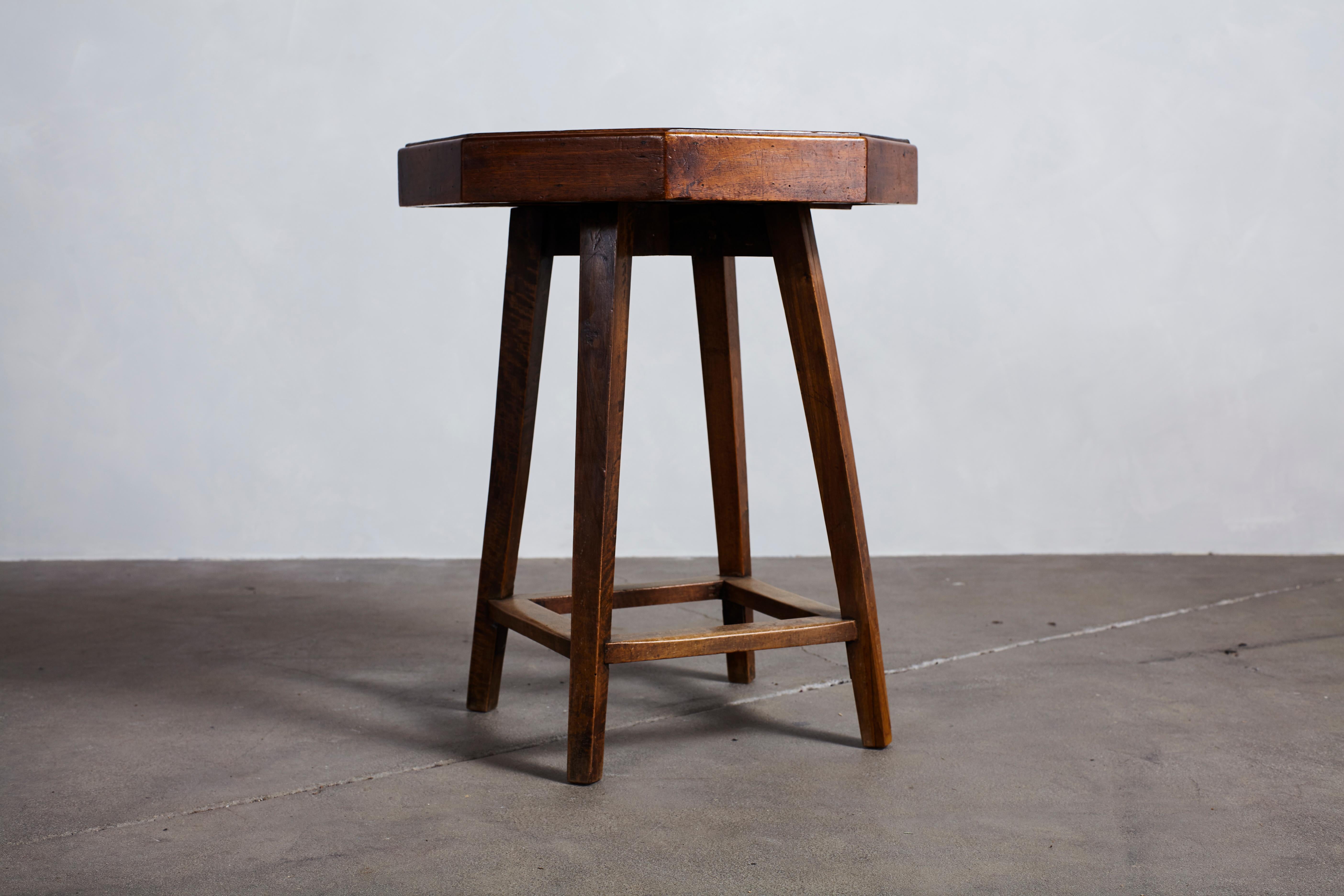 French Oak Octagonal High Table with Four Legs 3