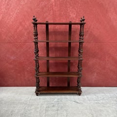 French Oak Open Bookcase