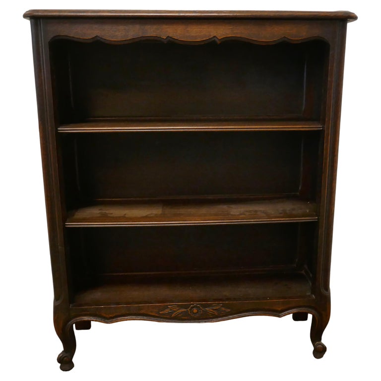 French Oak Open Bookcase For Sale at 1stDibs french provincial
