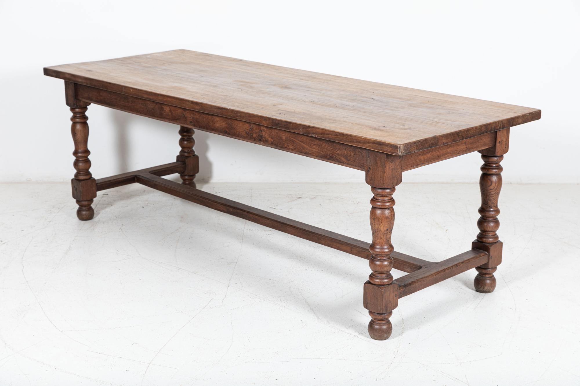 French Oak Refectory Table In Good Condition In Staffordshire, GB