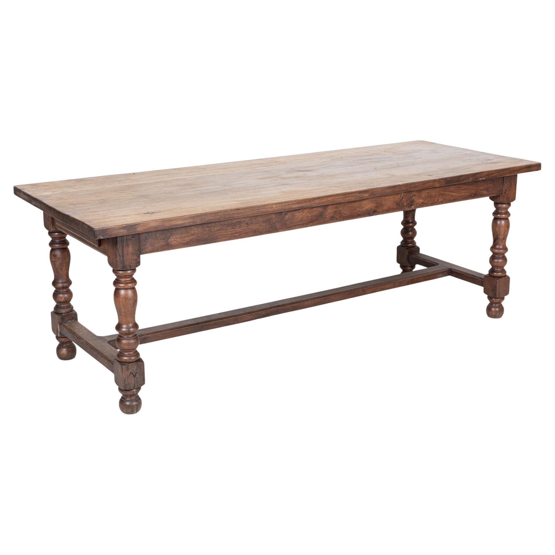 Large Oak Refectory Dining Table at 1stDibs
