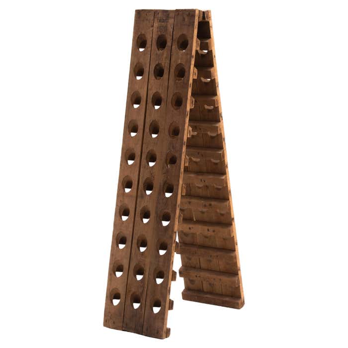 French Oak Riddling Rack 60 Bottle Talliet 1979 For Sale at 1stDibs